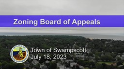Navigate to Zoning Board of Appeals - 7/18/23